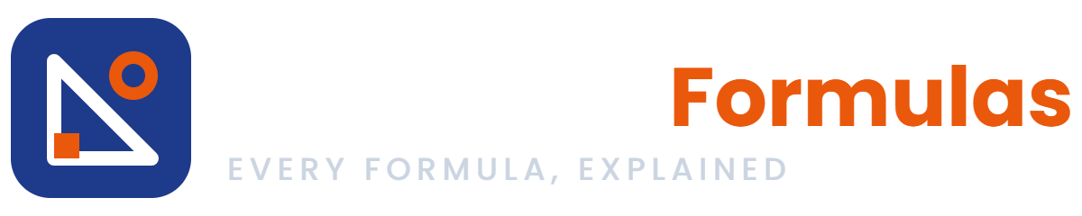 Geometry Formulas logo in white for dark backgrounds